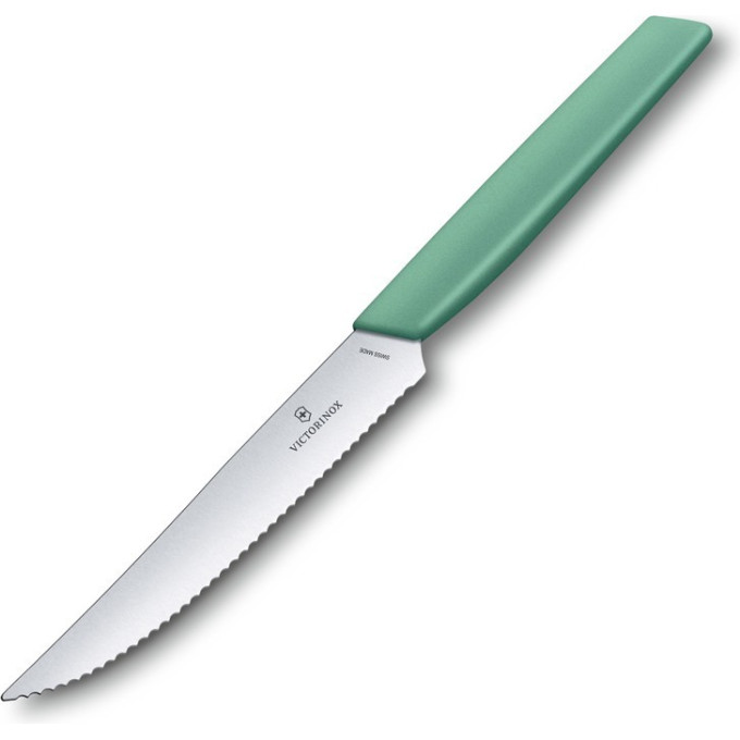 Нож для стейка и пиццы Victorinox Swiss Modern 6.9006.12W41, зелёный